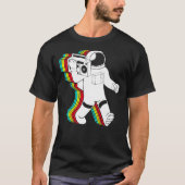 Astronaut mit Boombox Klassischer T - Shirt (Vorderseite)