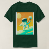 Astronaut mit Eiscreme 2 T-Shirt (Design vorne)