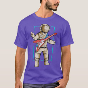 Astronaut mit elektrischer Gitarre T-Shirt