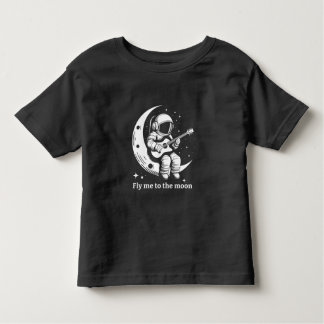 Astronaut mit Gitarre auf dem Mond, Gesang Kleinkind T-shirt