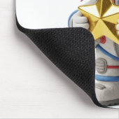 Astronaut mit goldenem Stern-Mauspad Mousepad (Ecke)