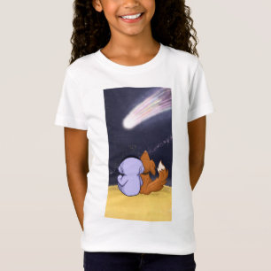 Astronaut mit Hund Blick auf den Kometen T-Shirt