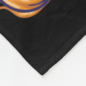 Astronaut mit Kürbis Fleecedecke (Ecke)