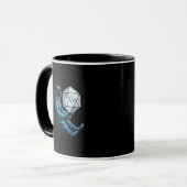 Astronaut mit Mondwürfel Tasse (Vorderseite Links)