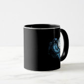 Astronaut mit Mondwürfel Tasse (VorderseiteRechts)