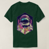 Astronaut mit Pizzaslice Pizza Astronaut T - Shirt (Design vorne)