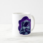 Astronaut mit Schmetterling Kaffeetasse (VorderseiteRechts)