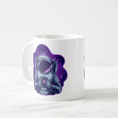 Astronaut mit Schmetterling Kaffeetasse (Vorderseite Links)