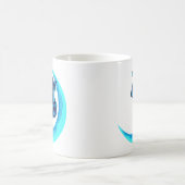 Astronaut Mond Eislaufen Kaffeetasse (Mittel)