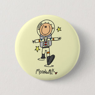 Astronaut Mondspaziergang T-Shirts und Geschenke Button