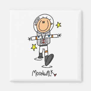 Astronaut Mondspaziergang T-Shirts und Geschenke Magnet