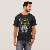 Astronaut Money Binance BNB Coin Crypto Token Wall T-Shirt (Vorne ganz)