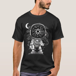 Astronaut Money Cardano Cardano Münze Krypto Toke T-Shirt