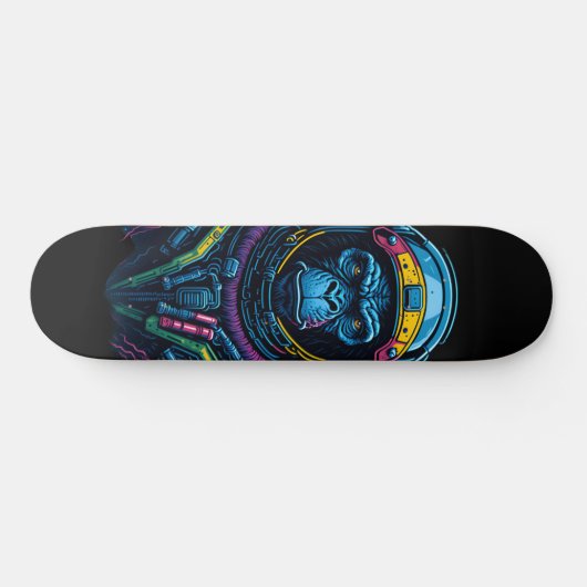 Astronaut Monkey Skateboard (Horizontal)