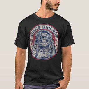 Astronaut Monkey Space Funny Spaß Meme Chimpanze T-Shirt