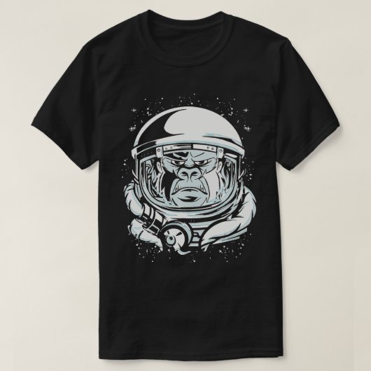 Astronaut Monkey Space Travel T-Shirt (Design vorne)