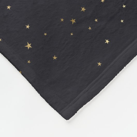 Astronaut Monogram Kids Outer Space Modern Trendy Fleecedecke (Ecke)