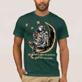 Astronaut Moon Dreams - T - Shirt für Weltraumfors (Vorderseite)