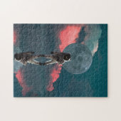 Astronaut Moon Galaxy Universe Planet Abstrakte Ku Puzzle (Horizontal)