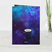 Astronaut & Moon Geburtstagkarte Einladung (Rückseite)