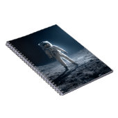 Astronaut Moon LandungsNotebook Notizblock (Rechte Seite)
