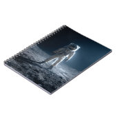 Astronaut Moon LandungsNotebook Notizblock (Linke Seite)