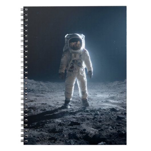 Astronaut Moon LandungsNotebook Notizblock (Vorderseite)