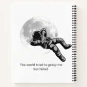 Astronaut Moon Notebook – Inspirational Space Art  Notizblock (Rückseite)