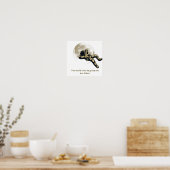 Astronaut Moon Print – Inspirational Space Art wit Poster (Küche)