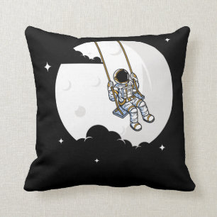 Astronaut Moon Swing Boy Girl Cosmonaut Kissen