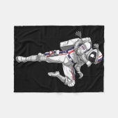 Astronaut Muay Thai Boxing Karate Kickboxing Marti Fleecedecke (Vorderseite (Horizontal))