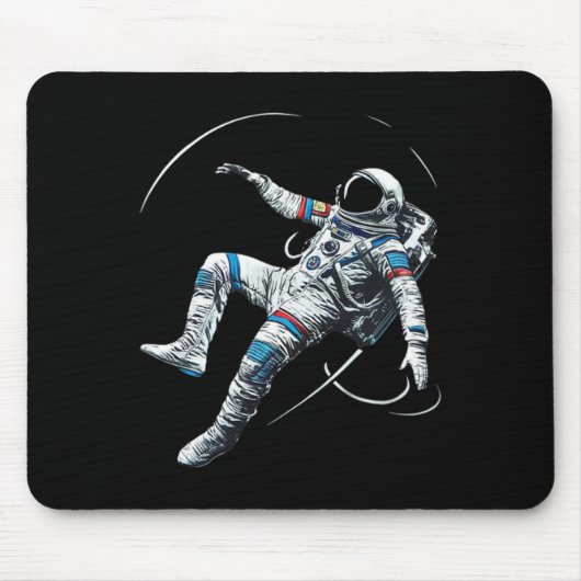 Astronaut Muay Thai Boxing Karate Kickboxing Marti Mousepad (Vorne)