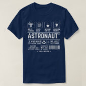 Astronaut Multitasking Beer Coffee Problem Solving T-Shirt (Design vorne)