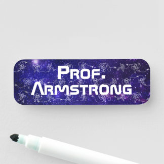 Astronaut Namensschild