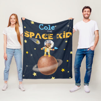👨 🚀 Astronaut niedlich Space Thema Benutzerdef Fleecedecke