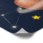 👨 Astronaut niedlich Space Thema Benutzerdefini Poster (Ecke)