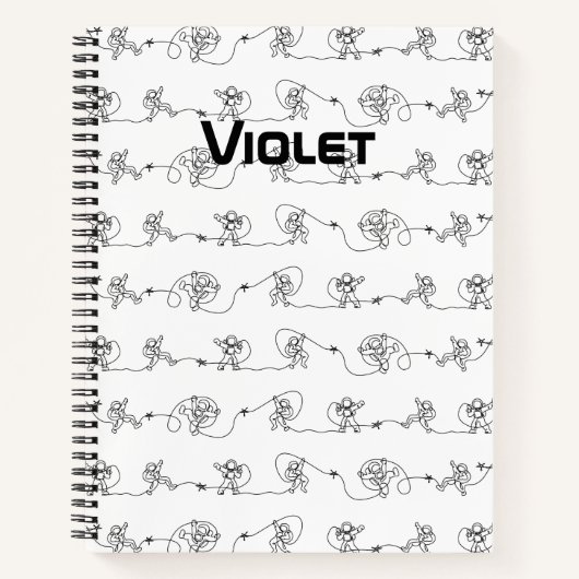 Astronaut-Notebook Notizblock (Vorderseite)