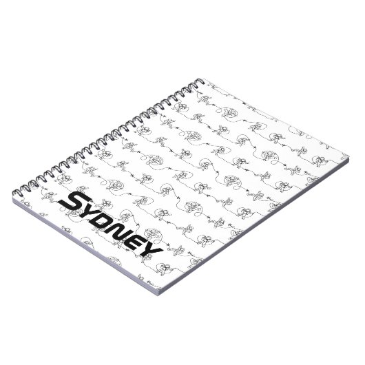 Astronaut-Notebook Notizblock (Linke Seite)