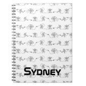 Astronaut-Notebook Notizblock (Vorderseite)