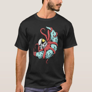 Astronaut Octopus T Kraken Tintenfisch Space Astro T-Shirt