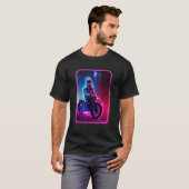 Astronaut On A Motorcycle Space and Science Fict T-Shirt (Vorne ganz)