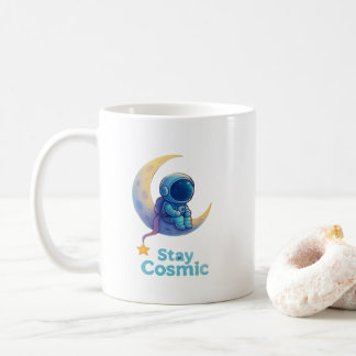 Astronaut on Moon Mug – Stay Cosmic Space Gift Kaffeetasse