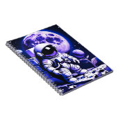 Astronaut on top of a puzzle notizblock (Rechte Seite)