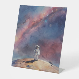 Astronaut Out in Space Sockelschild