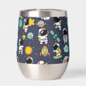 Astronaut Outer Space Cartoon (Rückseite)