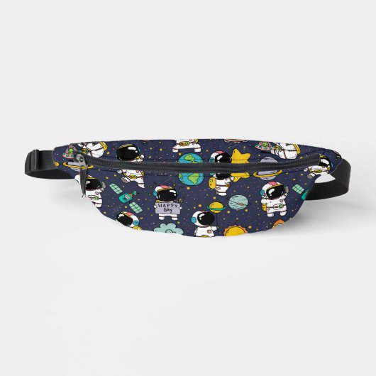 Astronaut Outer Space Cartoon Bauchtasche (Vorderseite)
