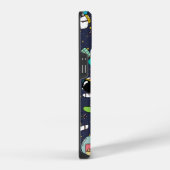 Astronaut Outer Space Cartoon iPhone Hülle (Rechte Seite)