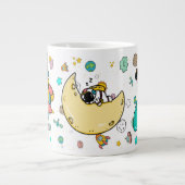 Astronaut Outer Space Cartoon Jumbo-Tasse (Vorderseite)