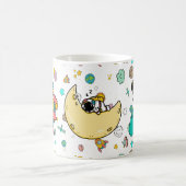Astronaut Outer Space Cartoon Kaffeetasse (Mittel)