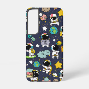 Astronaut Outer Space Cartoon Samsung Galaxy Hülle